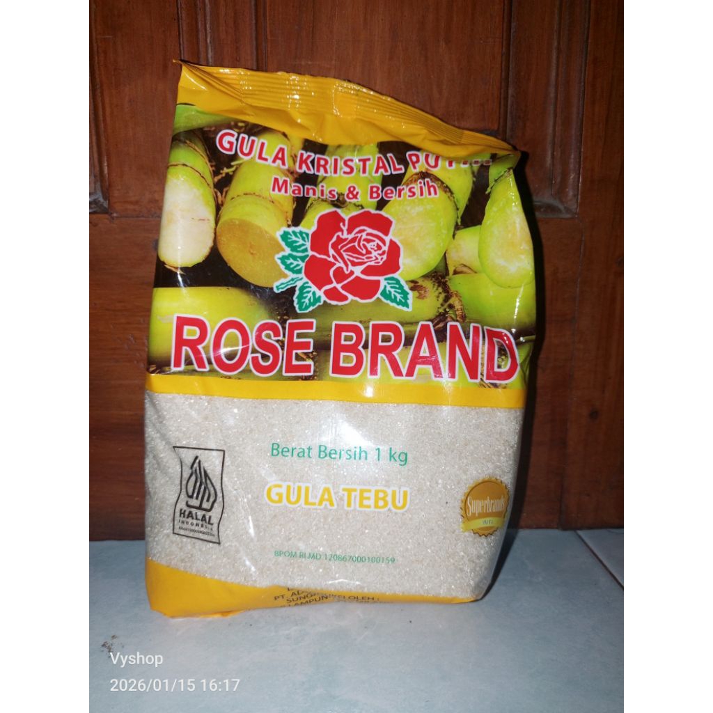 (Gula Rose brand 1kg) GULA ROSE BRAND KEMASAN 1KG