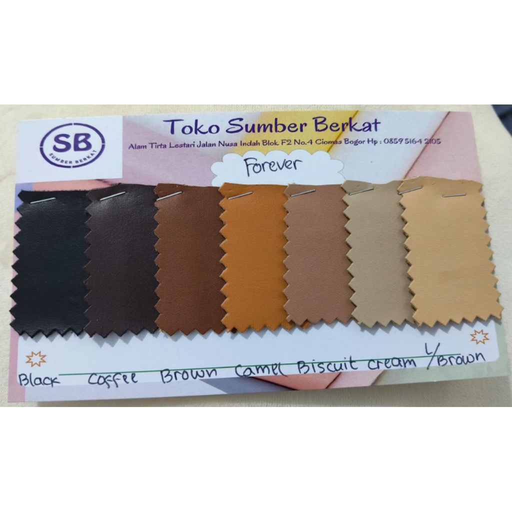 bahan, kain Sintetis, kulit imitasi FOREVER/ meteran (1.45m x 1m) untuk tas dan sepatu