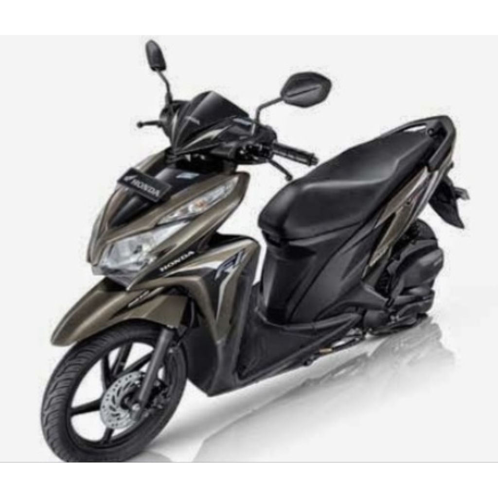 Striping Vario techno ISS 125 2014 original AHM warna coklat KIRI