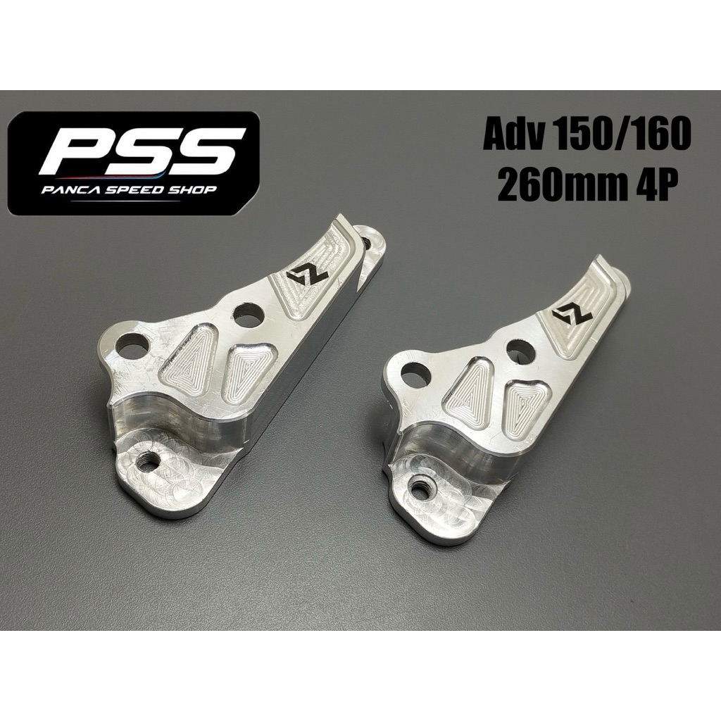 BREKET KALIPER 4 PISTON ADV 150 ADV 160 260 MM ( UNTUK DI KALIPER KTC KYTA BREMBO RCB R1 )