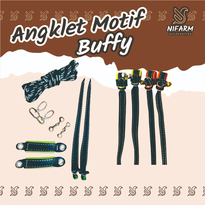 Angklet MOTIF burung hantu buffy fish owl/strik seloputo