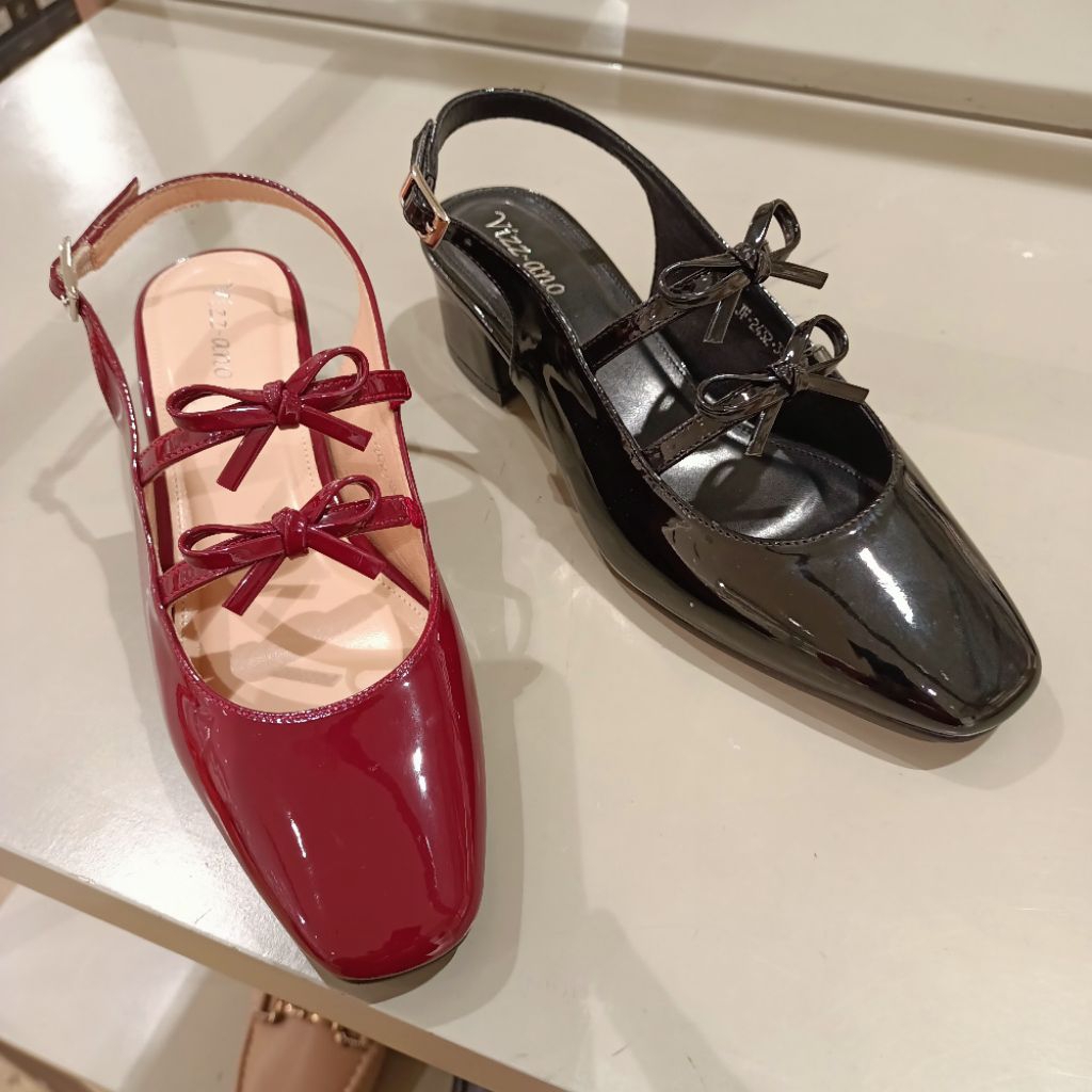 sepatu wanita heels 3cm slingback VIZZANO original