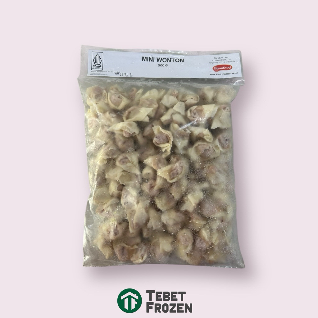 BUMIFOOD MINI WONTON 500GRAM - TEBET FROZEN