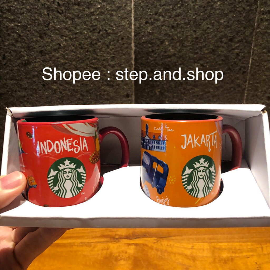 Starbucks Mug Demitasse Mini - City Edition - Indonesia dan Jakarta - Limited Edition