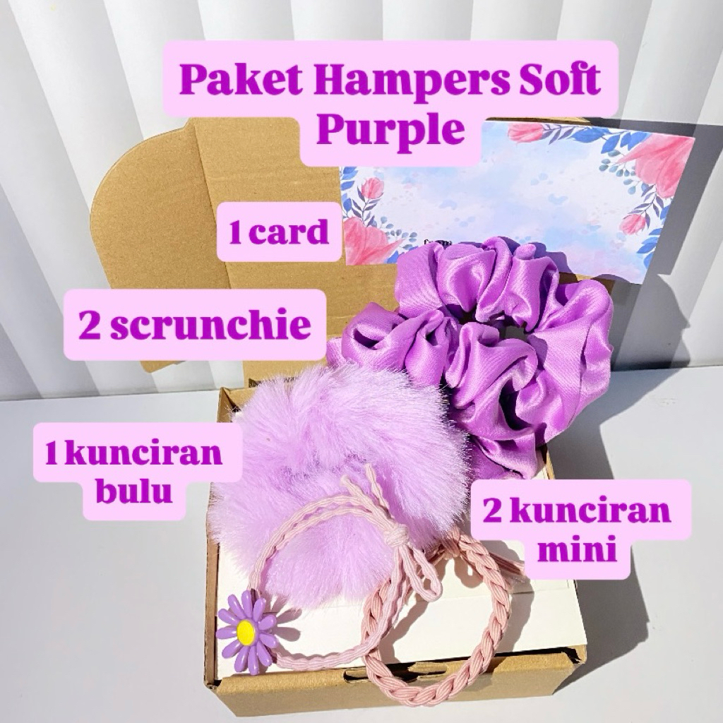 Paket Hampers Scrunchie Purple Hampers Kado Ulang Tahun Termurah Untuk Wanita Terlengkap Terlaris Wa