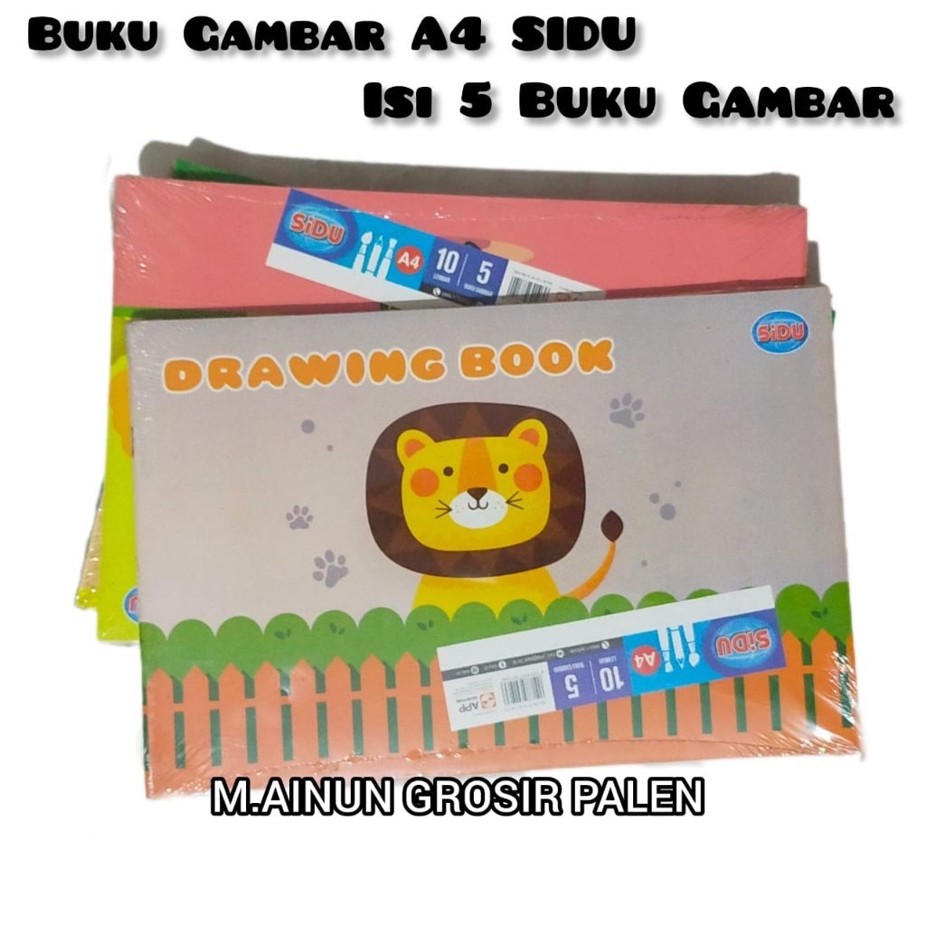 Buku Gambar A4 SIDU 1 Pack isi 5 Buku Gambar Murah