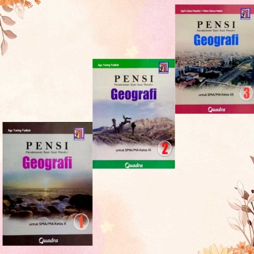 Buku PENSI Geografi SMA/MA Kelas 10,11,12 Kurikulum Merdeka Quadra