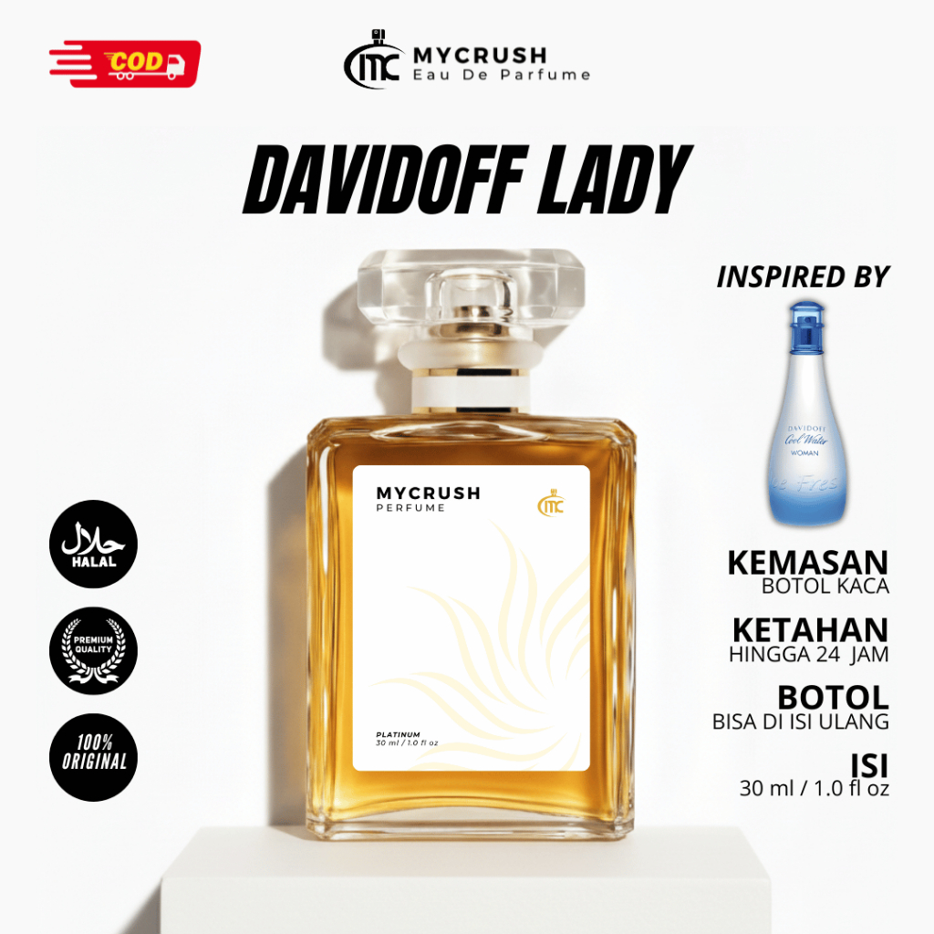 DAVIDOFF LADY  - MYCRUSH PARFUM | PARFUM PRIA WANITA TAHAN LAMA 30 ML