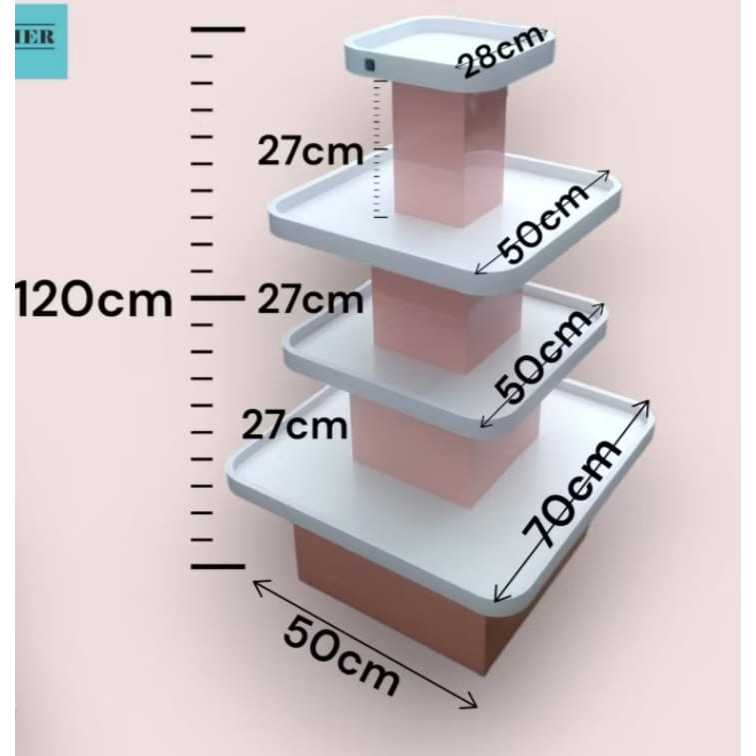 Rak Diplay Supermarket Rak Display Piramid Gondola