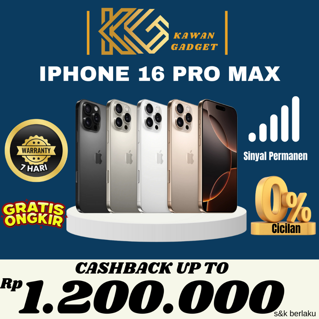 Apple | Iphone 16 Pro Max iBox 1TB | 512GB | 256GB Second Fullset Original