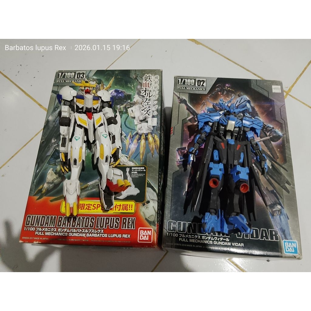 borongan gundam fm barbatos lupus rex dan FM vidar bandai
