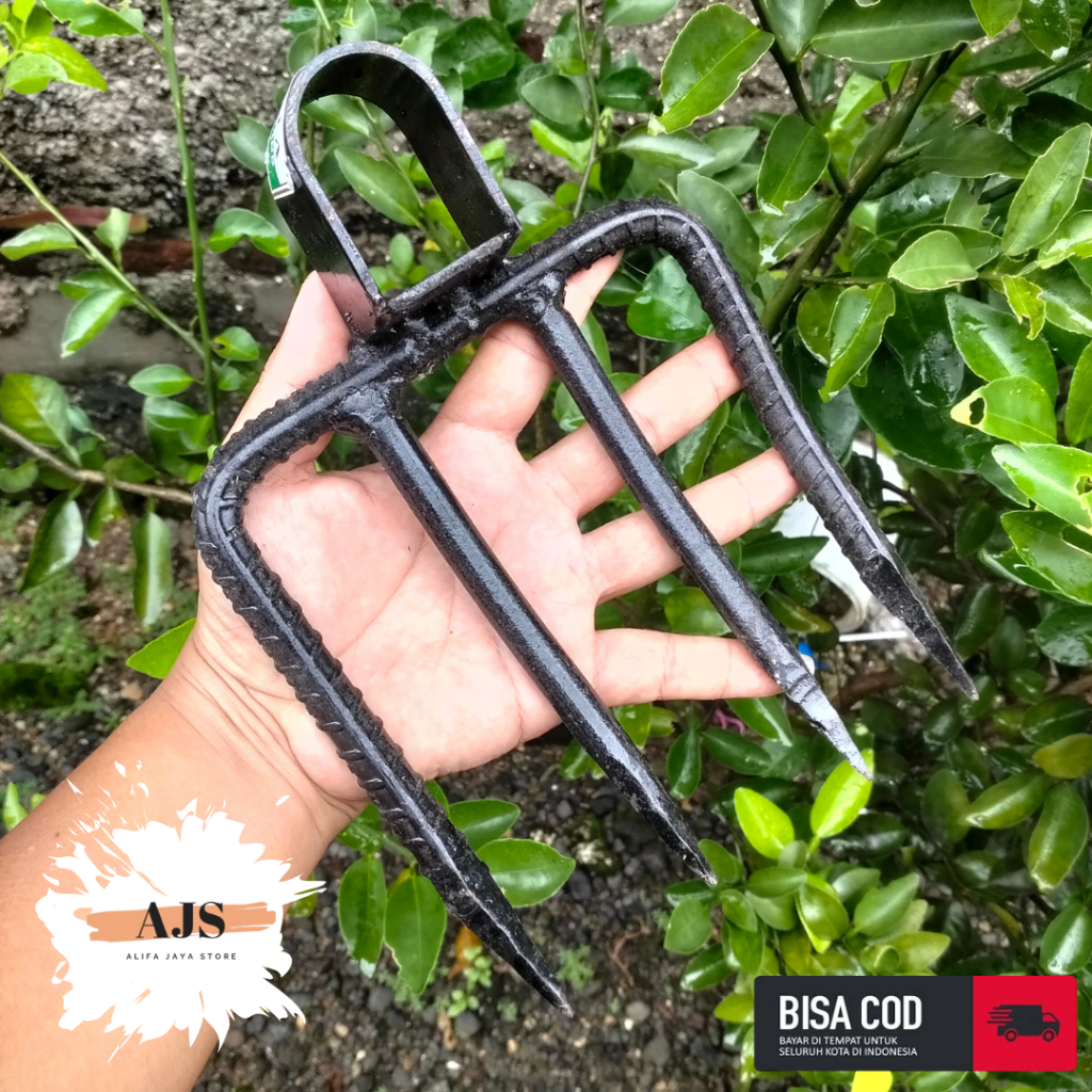 garuk sampah gigi 4 bahan besi beton ulir 12mm jaminan kuat dan kokoh