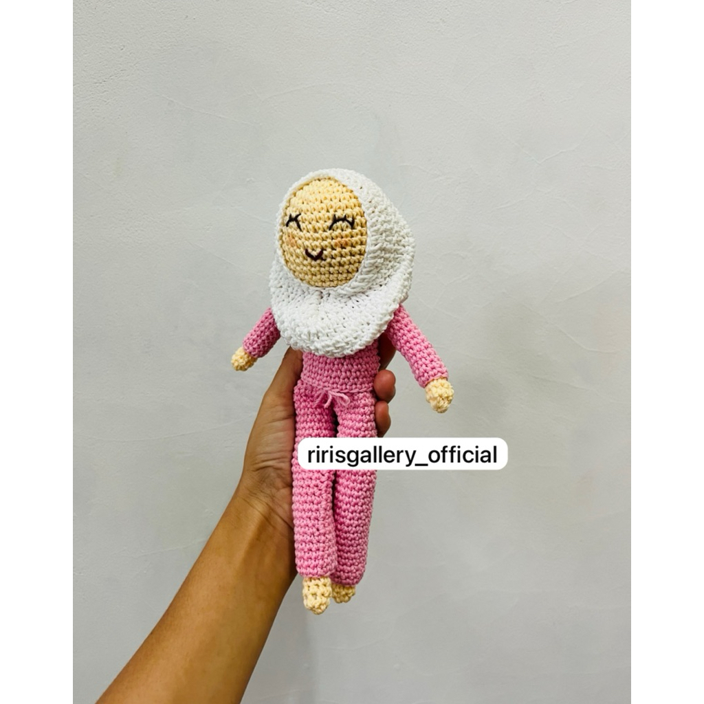 AMIGURUMI MINIATUR WANITA HIJAB / BONEKA RAJUT