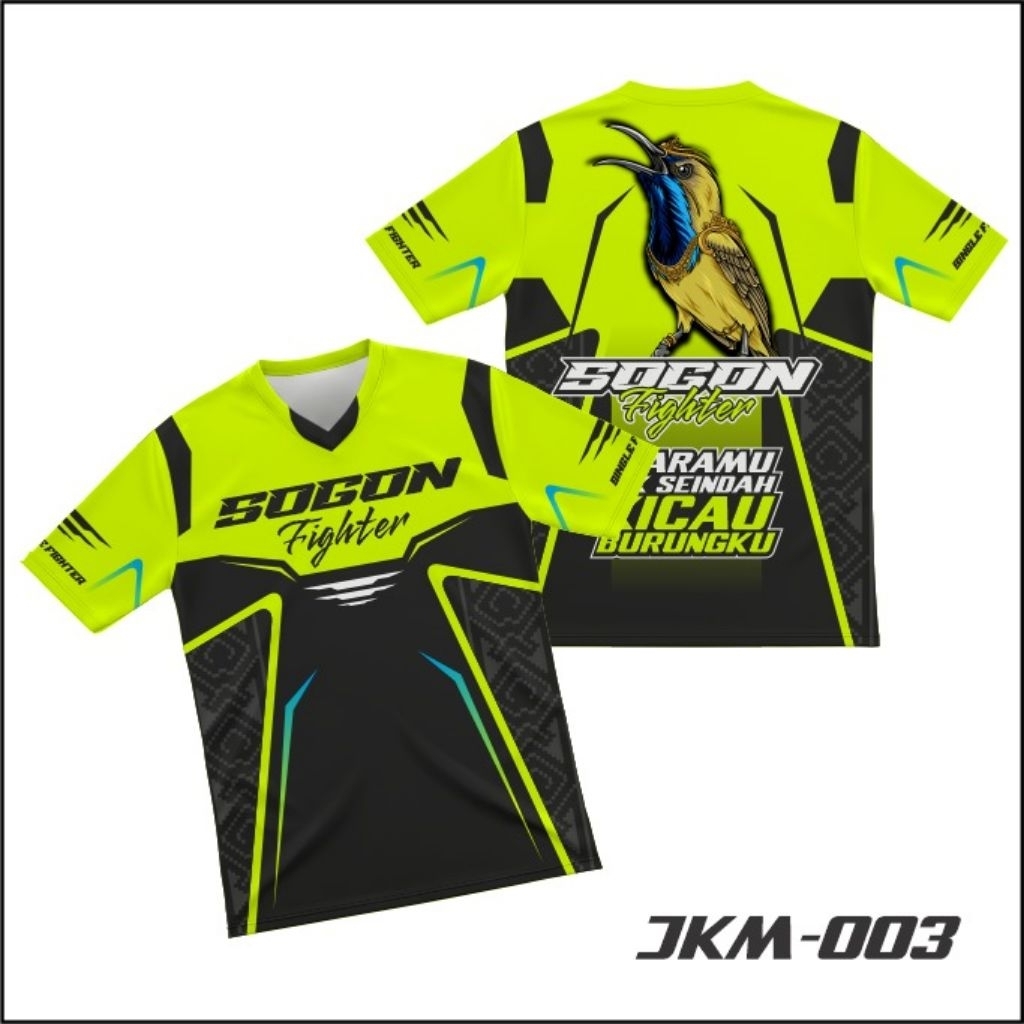 Jersey Burung Kicau Full Printing Dryfit Tebal