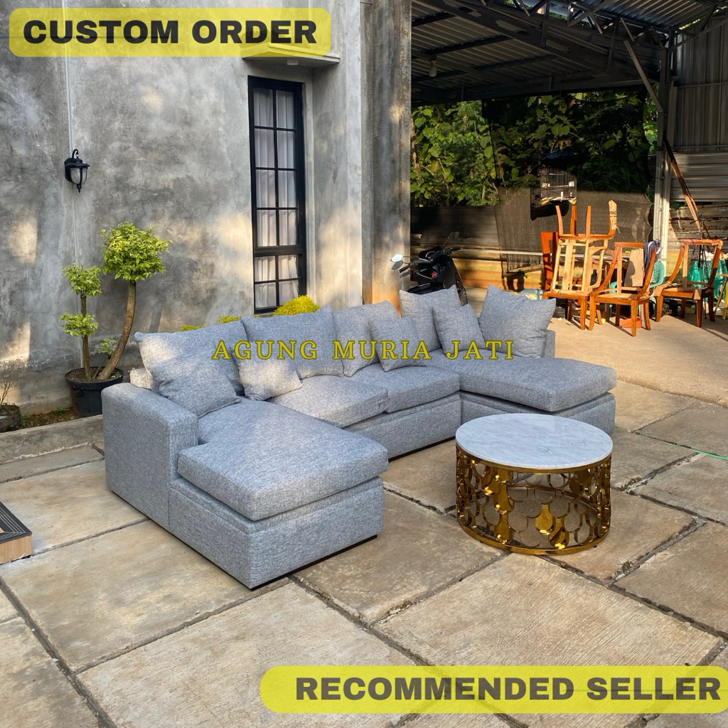 Sofa Set Kayu Jati Minimalis Modern