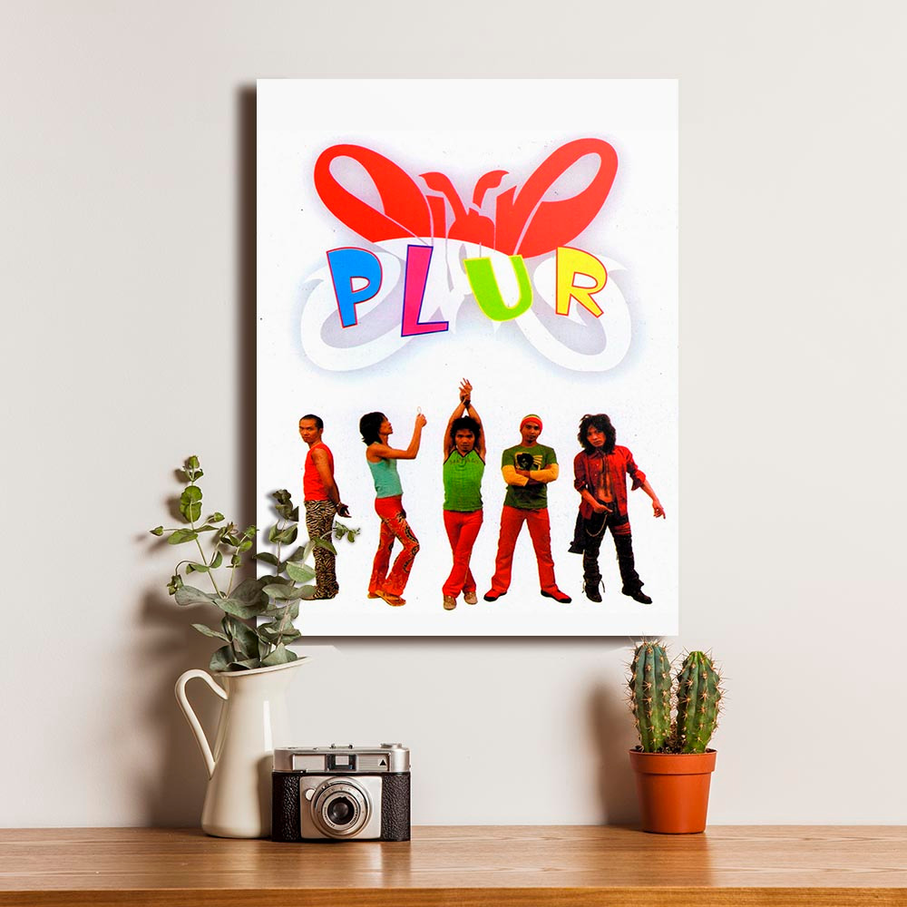 Slank Plur Band Poster Bingkai Kayu Dekorasi Vintage Siap Pasang Walldecor