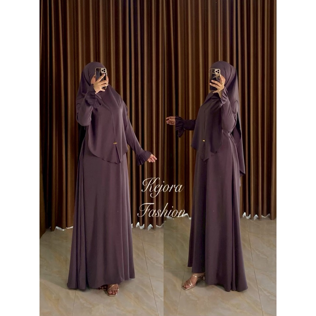 Tiffany Set Khimar | Baju Muslim Set Khimar