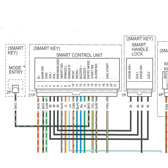 Wiring Diagram Honda Beat LED 2016-2020 K1AA-N12 IN02 + Jalur Pin ECU Motor Kabel