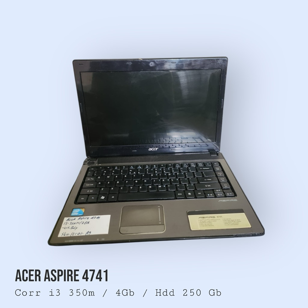 Laptop Acer Aspire 4741 Core i3 350M RAM 4GB HDD 250GB Windows 10
