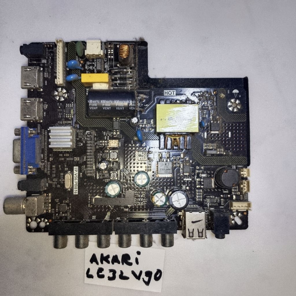 mainboard tv akari LE32V90 original