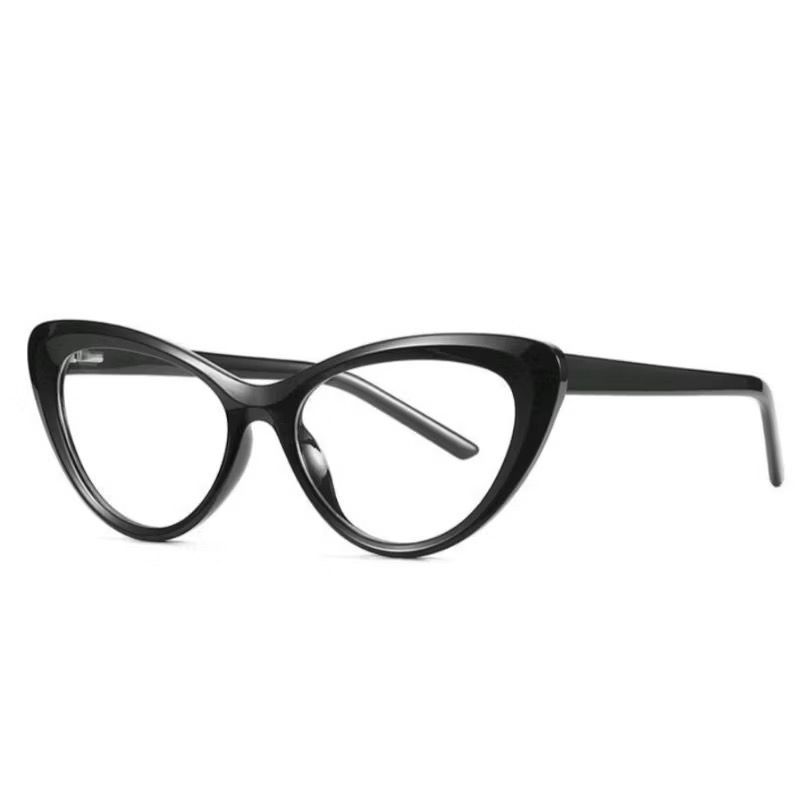 Kacamata Cat Eye Wanita Frame Kacamata Minus Eye Cat 1002 Lensa Photocromic Kacamata Antiradiasi Min