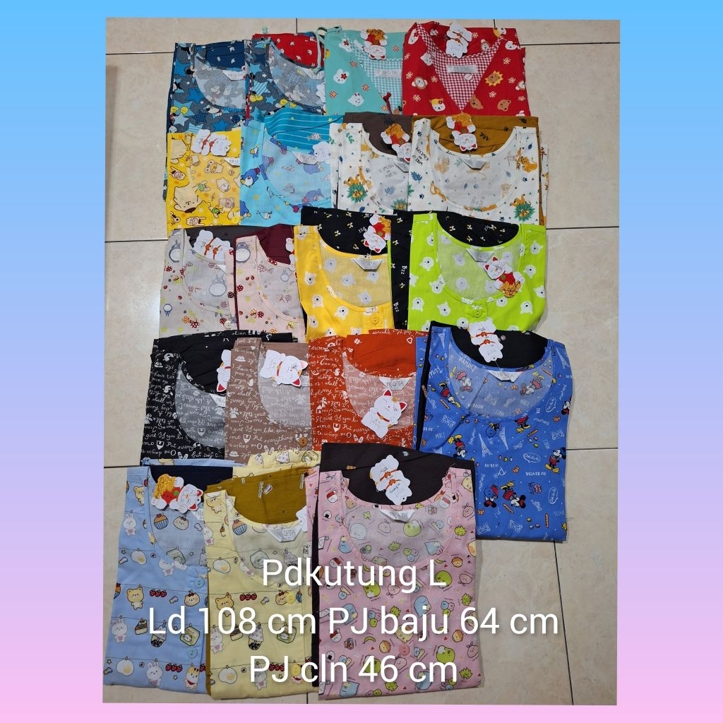 NiQta Size L tgn kutung cln pendek, all motif