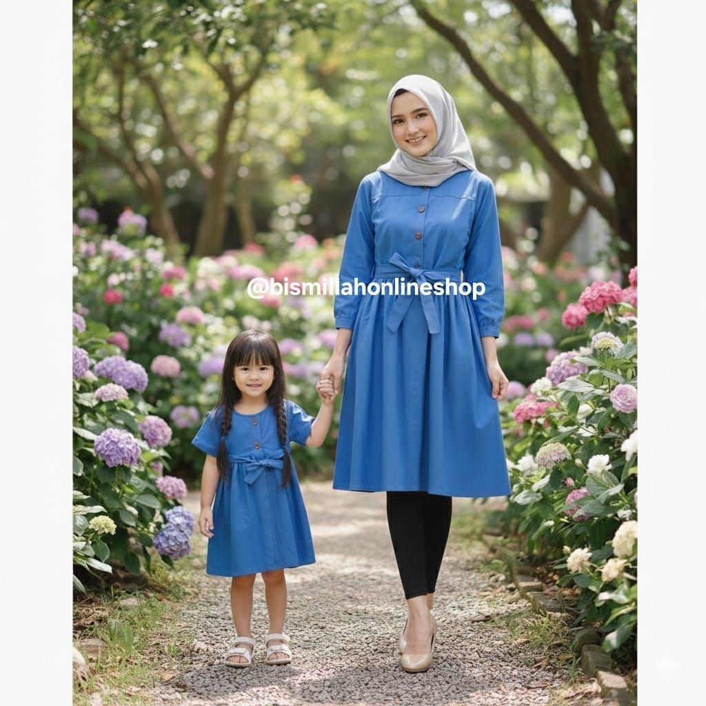 Lamia Couple Ibu dan anak / Baju Couple Ibu Dan Anak Perempuan / Tunik Couple Mom Dan Kids / Blouse 