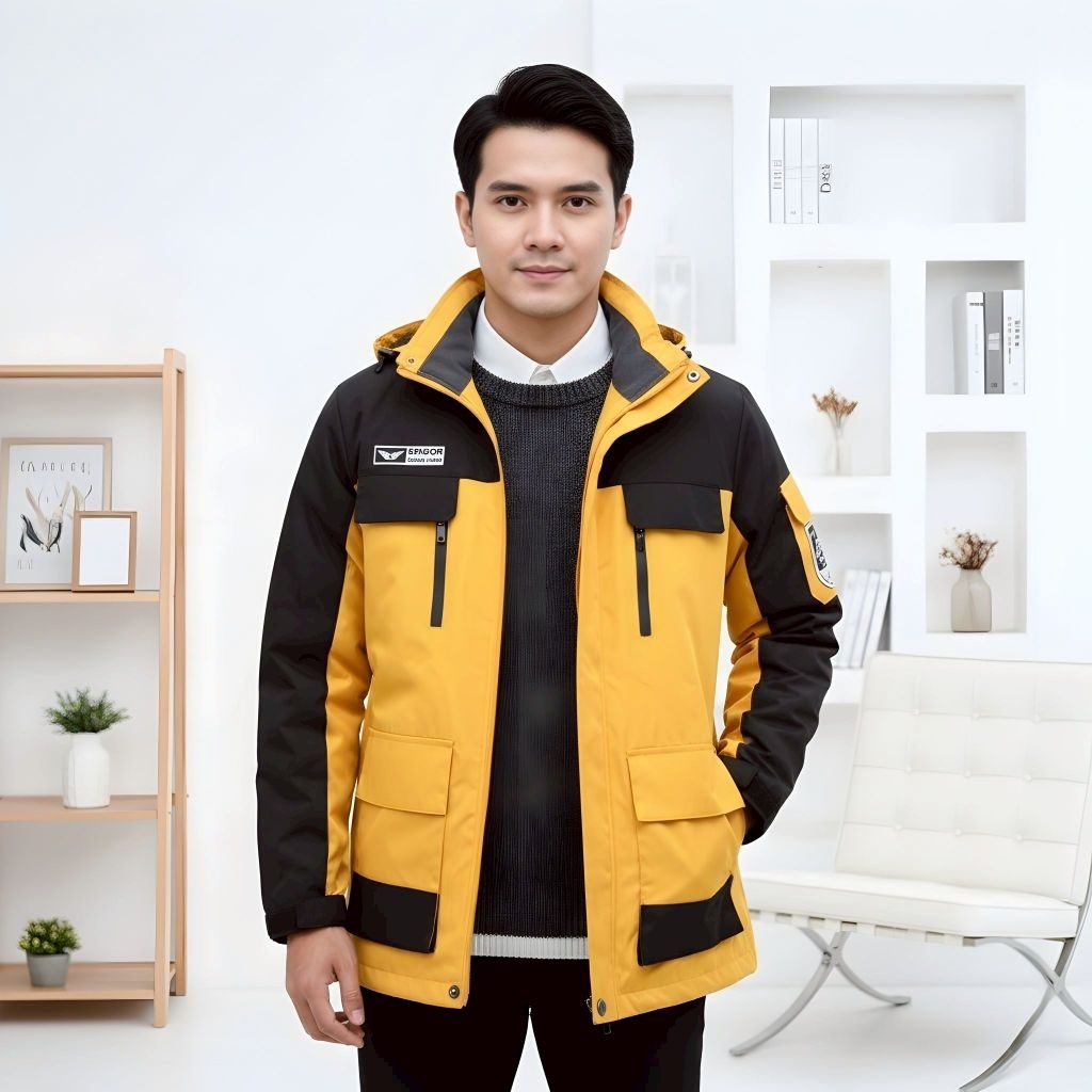 JAKET PARKA COMBI OUTDOOR PRIA - JAKET PARKA TASLAN ORIGINAL SENSOR - JAKET GUNUNG TEBAL