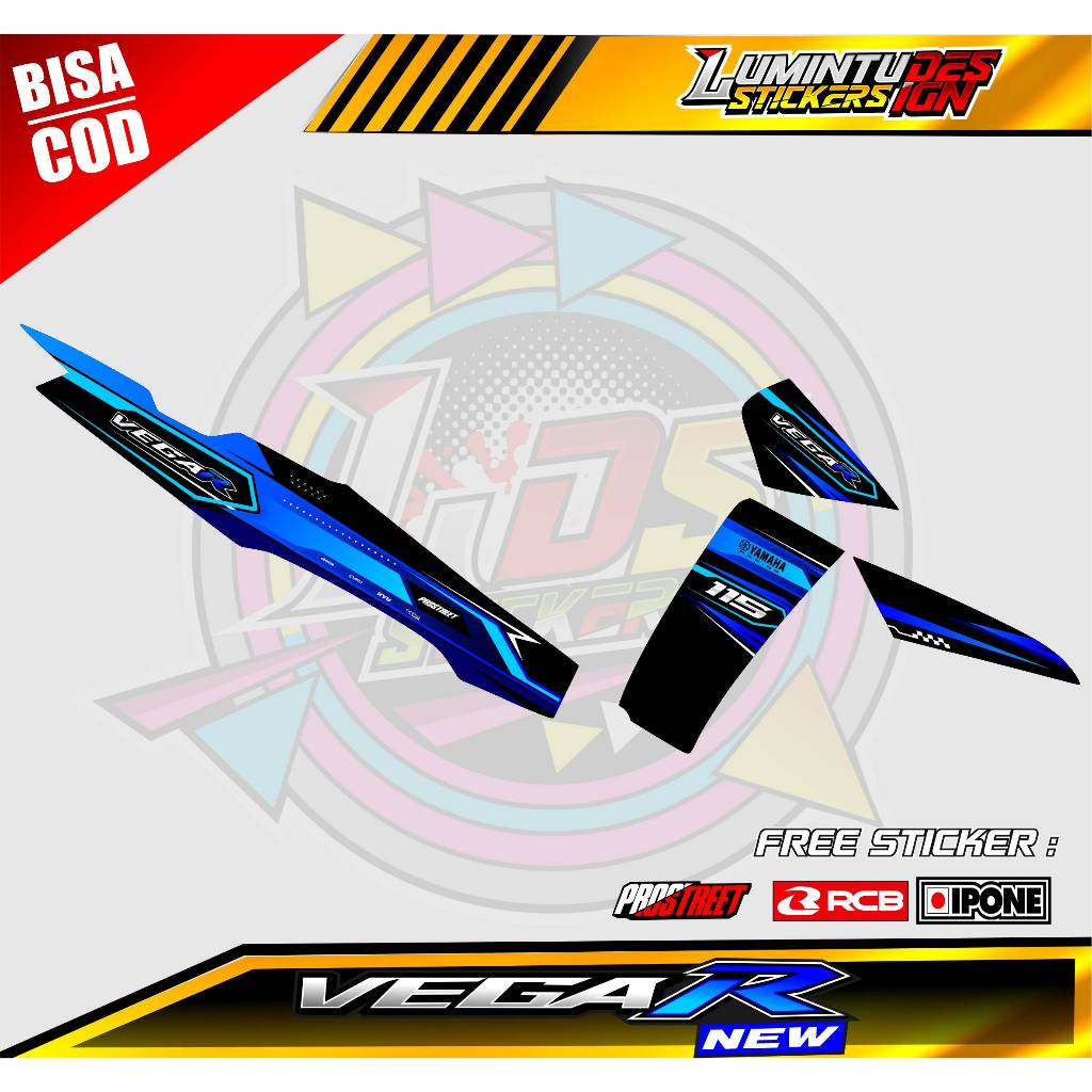 STRIPING VARIASI YAMAHA VEGA R NEW - RACING STYLE/ STICKER LIST MOTOR YAMAHA VEGA R NEW