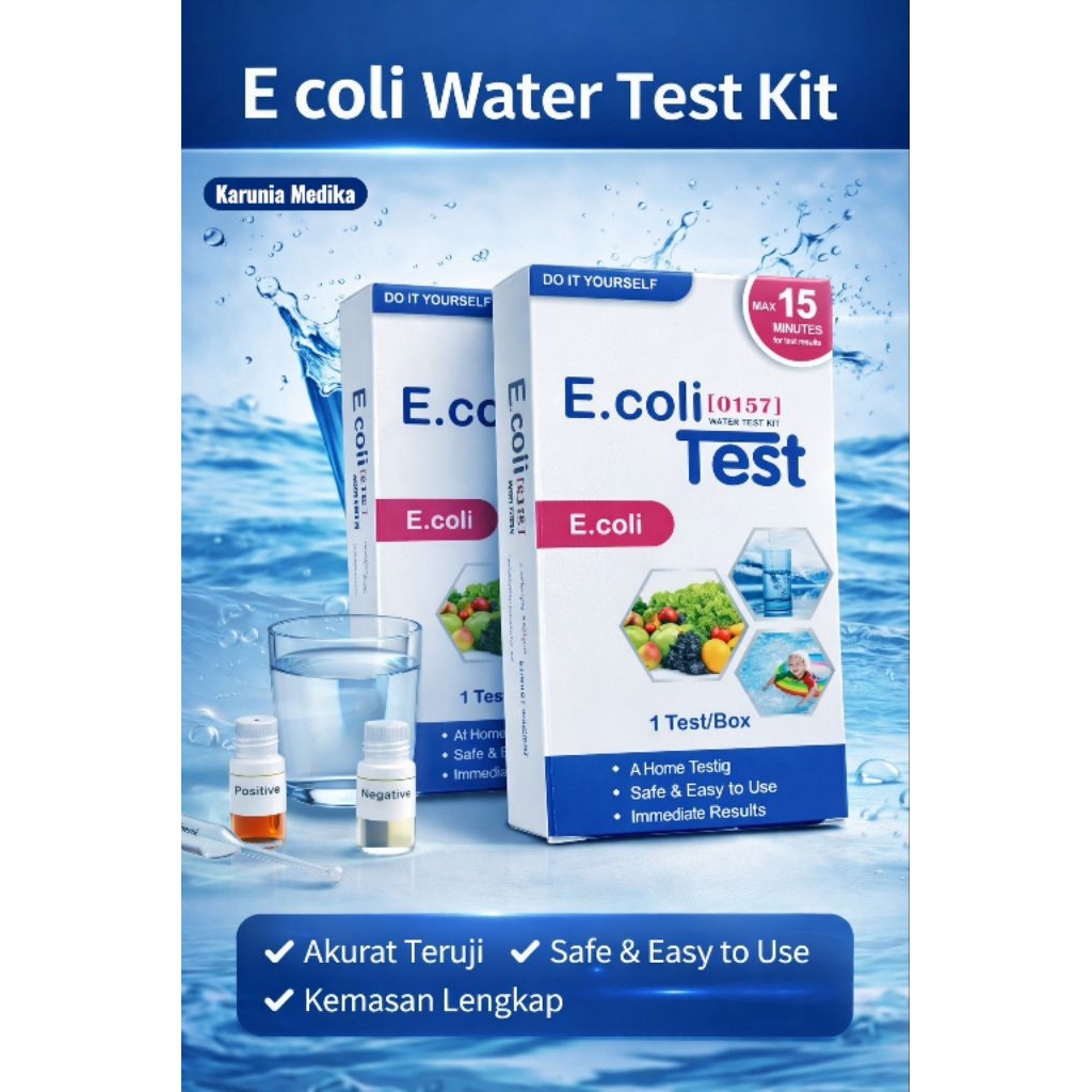 E coli Water Test Kit - Alat Test Kadar Air E coli 0157