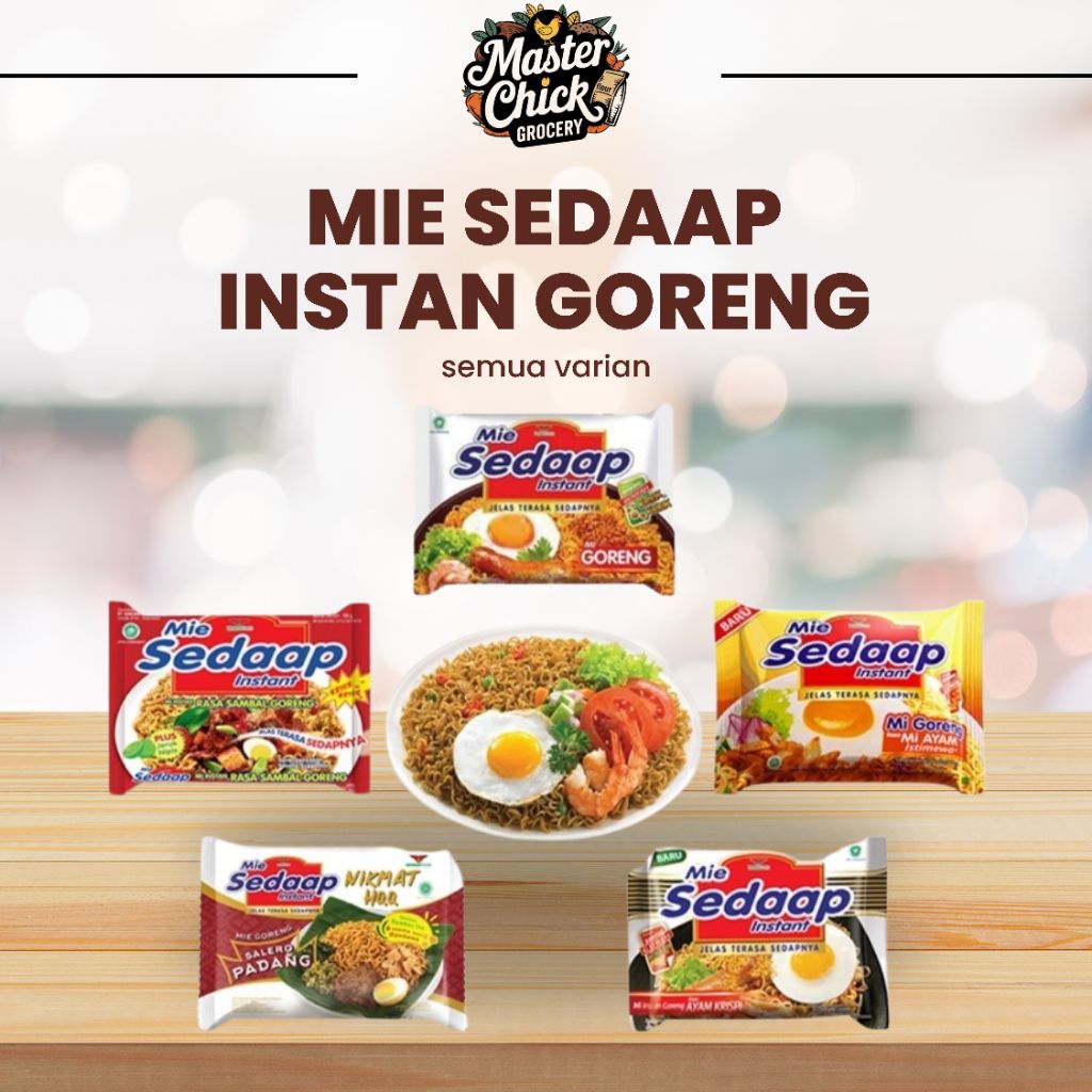 Mie sedaap instan goreng (all varian)