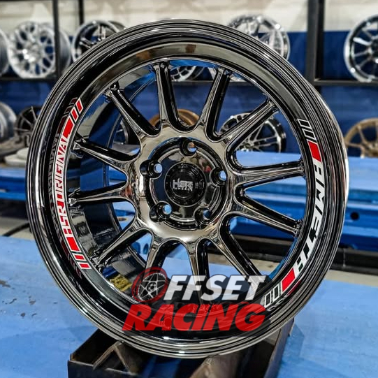 Velg HSR AMETH R17 5X114,3 Mobil Zenix Camry Xpander HRV Camry Civic Black Chrome