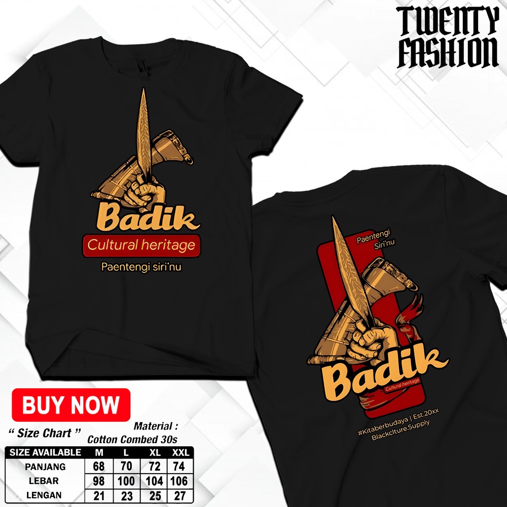 Kaos BADIK Baju Keren Terbaru Murah Kekinian Tshirt Atasan Pria Wanita Dewasa