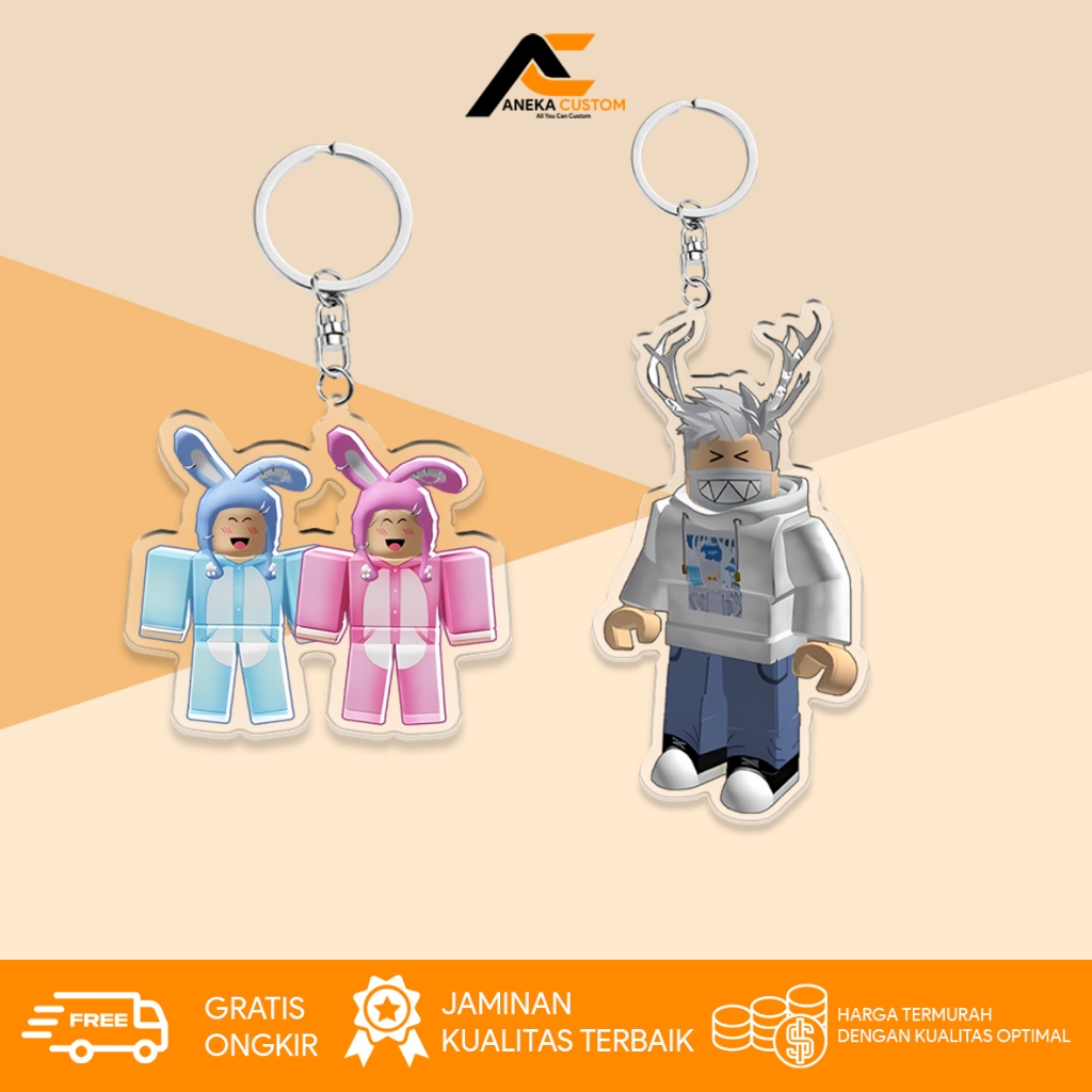 Gantungan Kunci akrilik Akudav Mipan Zuzuzu Roblox Akudap