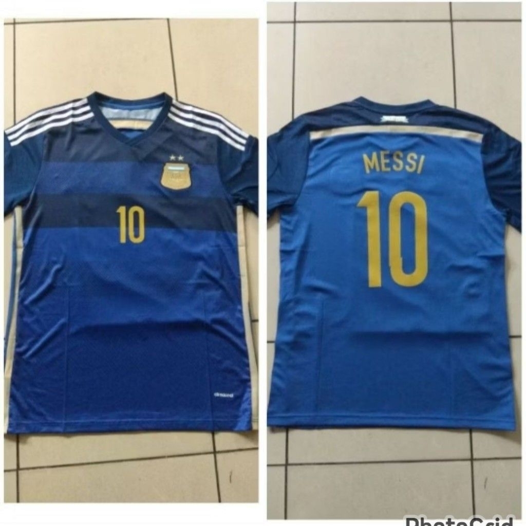 Retro Jersey Bola Negara Argenntinna Away 2014 GO