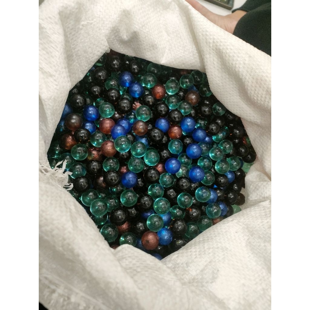 Kelereng Metalik Jadul Murah Mainan Anak Kelereng Isi 100