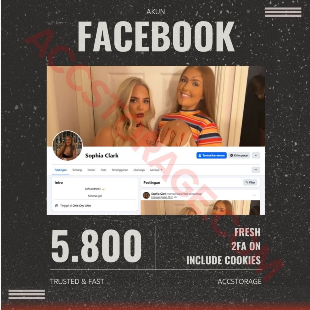 Akun Facebook Fresh | FB Fresh | 2FA + Email + Cookies | FB Baru Siap Pakai | Full Akses High Qualit