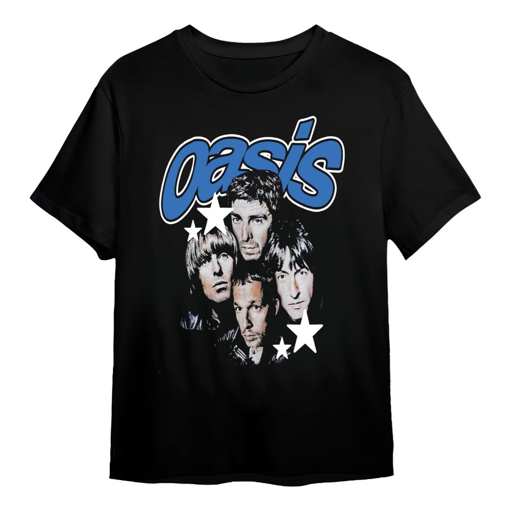 Kaos DIstro Motif Band Oasis Liam Gallagher & Noel Gallagher