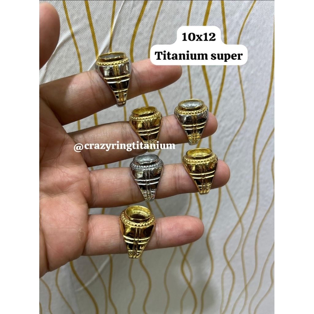 RING CINCIN 10x12 TITANIUM SUPER