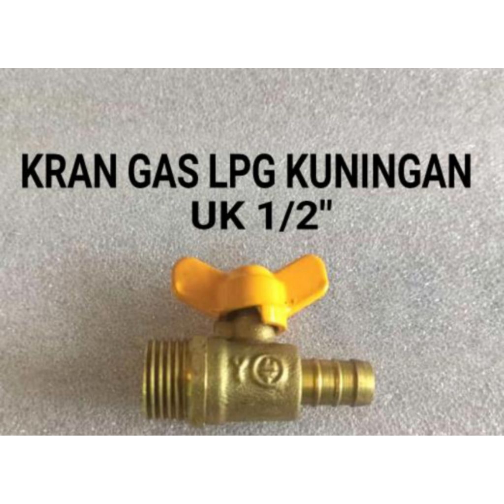 kran gas elpiji Kuningan UK 1/2 inc singel.