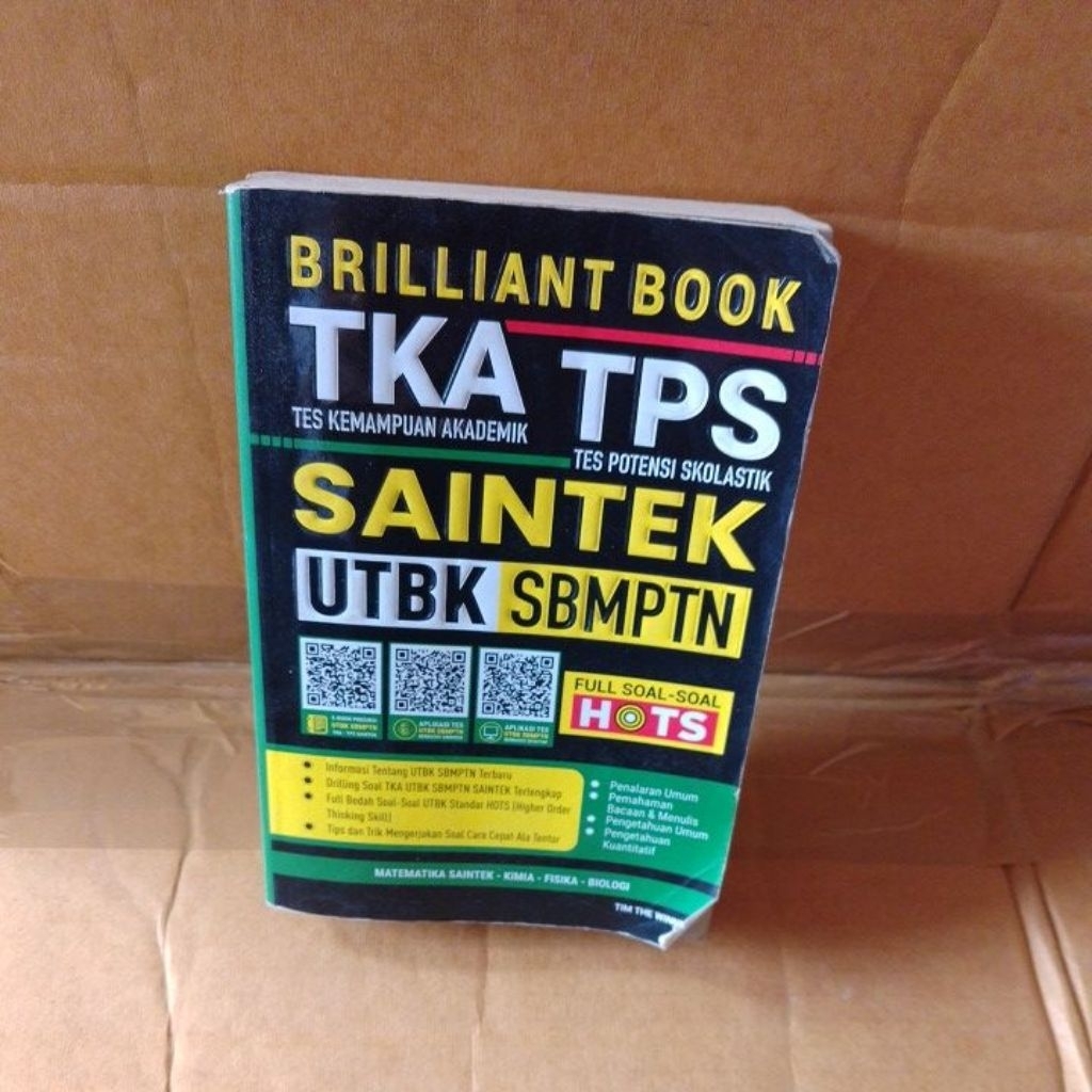 Buku Brilliant Book TKA TPS Saintek UTBK SBMPTN Bekas Original