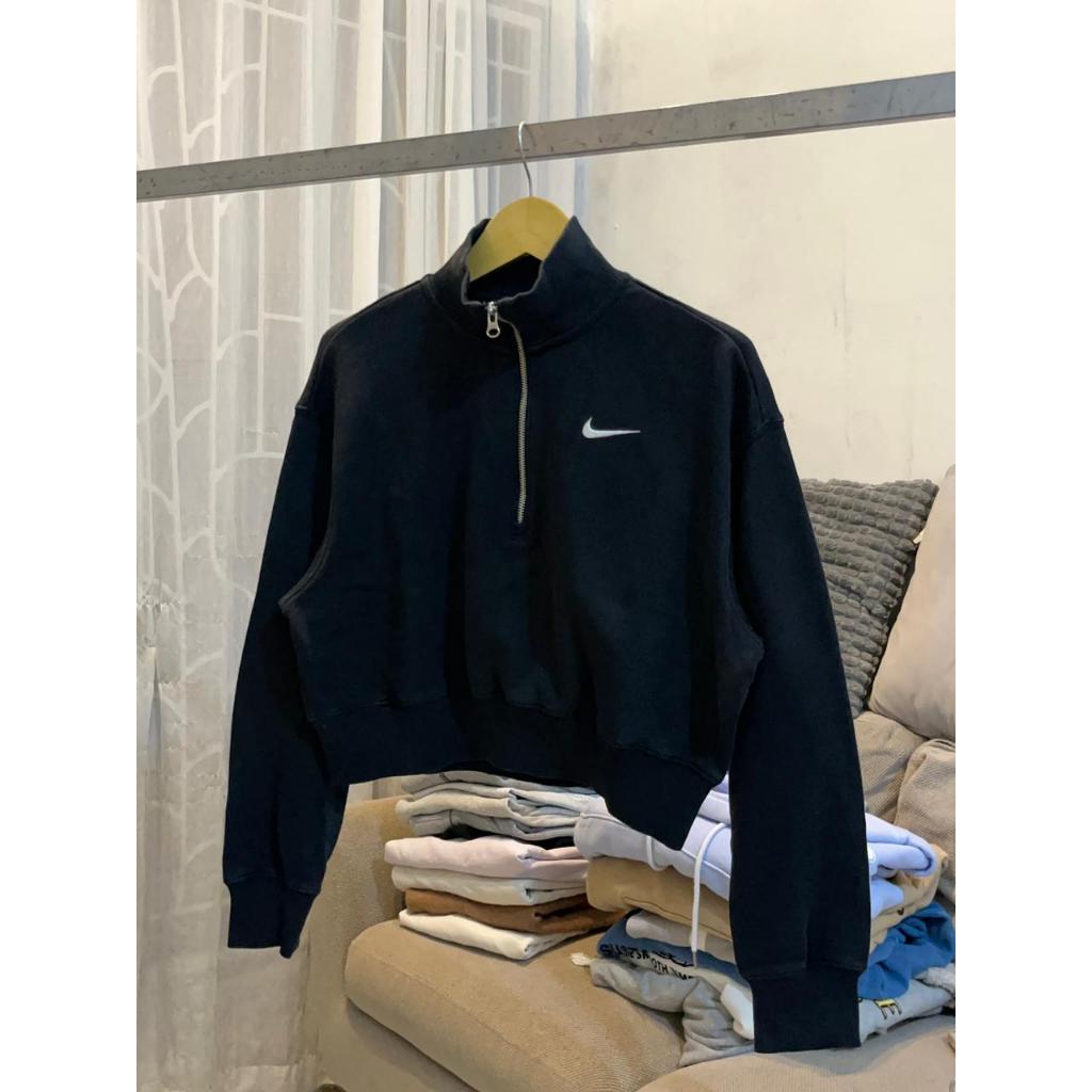 Jaket Halfzip Crop Nike