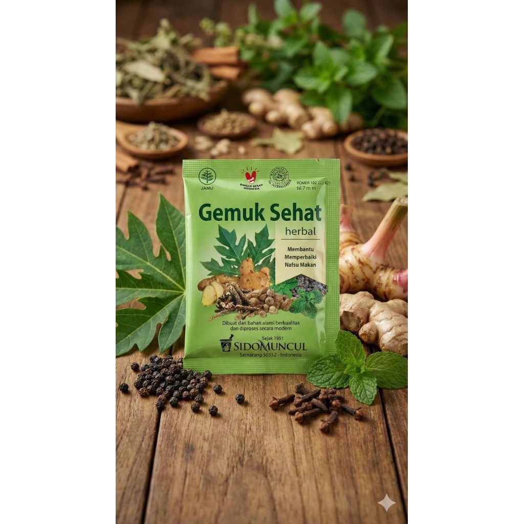 Jamu Gemuk Sehat Sidomuncul