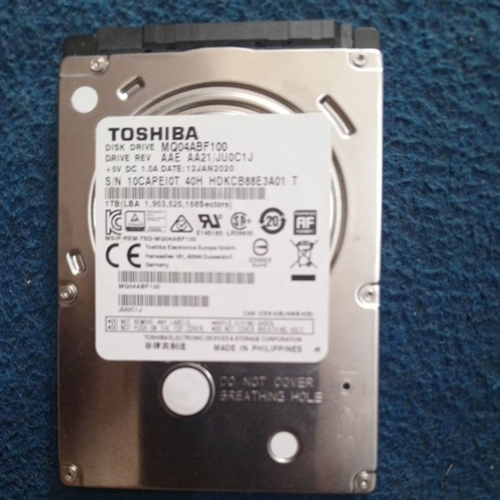 hardisk laptop 1 tera sentinel 100%