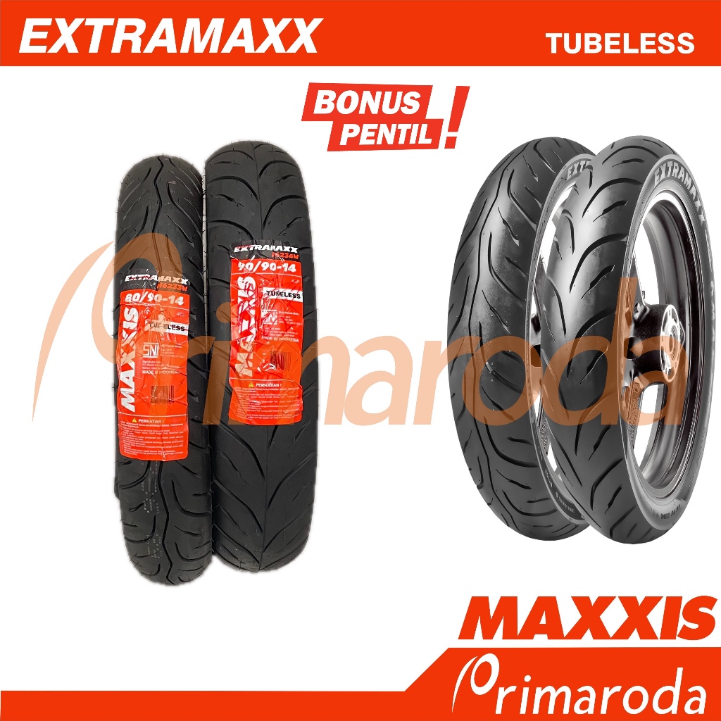 Sepasang Ban Tubeless Honda Vario 110 125 Maxxis Extramaxx