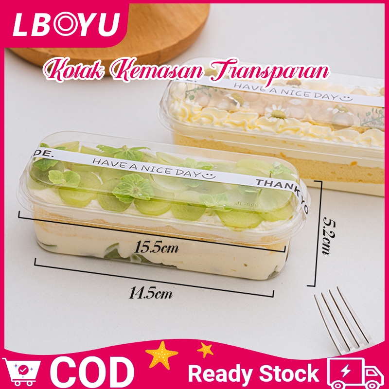 Korean Dessert Puding Box Mika Premium Kotak Tiramisu Tiramissu Cup Persegi Panjang Cheesecuit