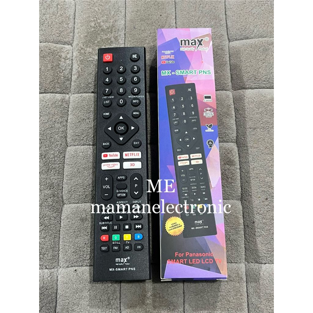 REMOTE TV LCD LED PANASONIC SMART MAX BISA Netflix Youtube