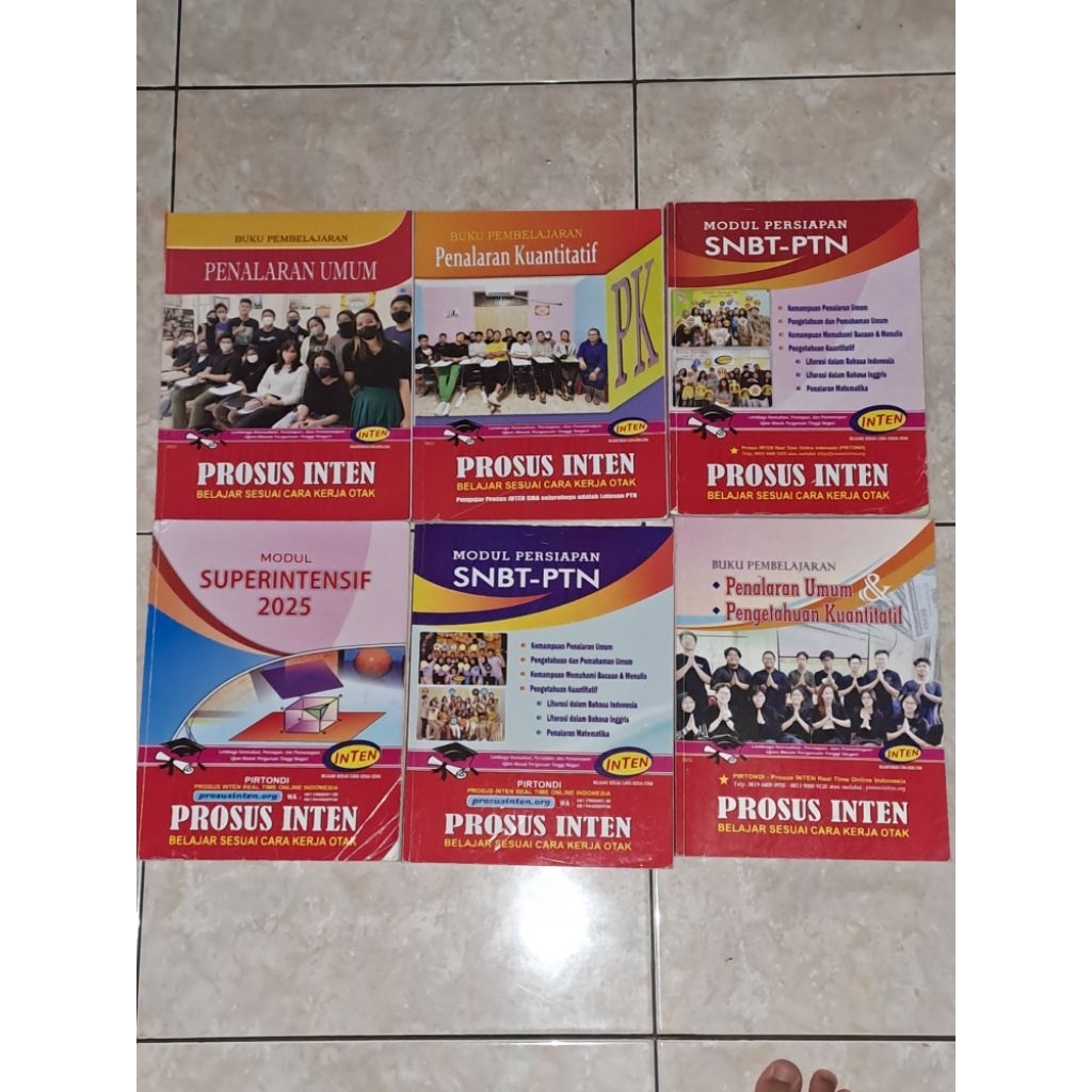 Buku Inten Preloved SNBT & Buku Mandiri PTN (UI, UGM, UNDIP)