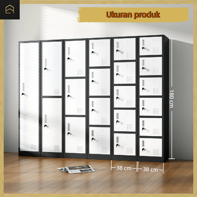 kemasan kayu,Lemari Loker Besi,Pintu 1-12 loker karyawan,lemari arsip - Setiap pintu memiliki kuncin