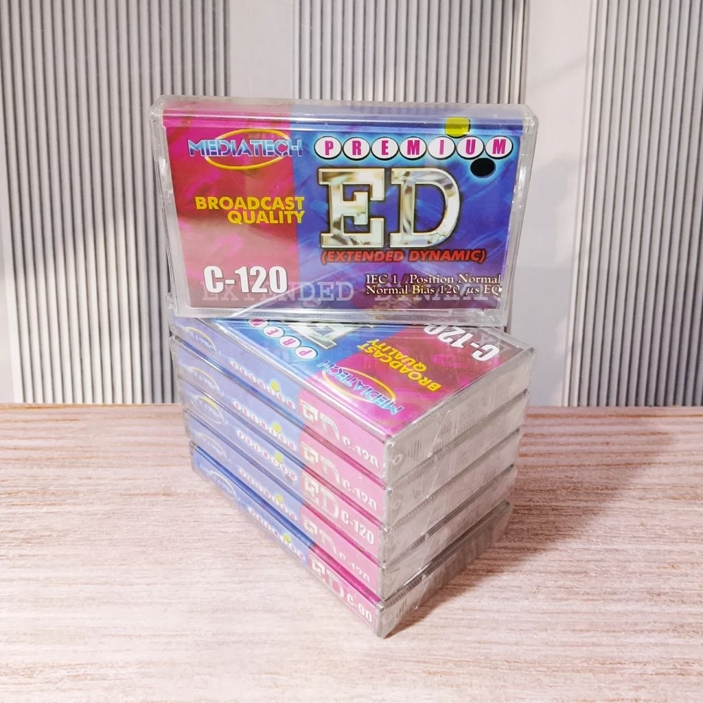 Sepaket 6 kaset kosong segel Mediatech C-120 Durasi 120 menit